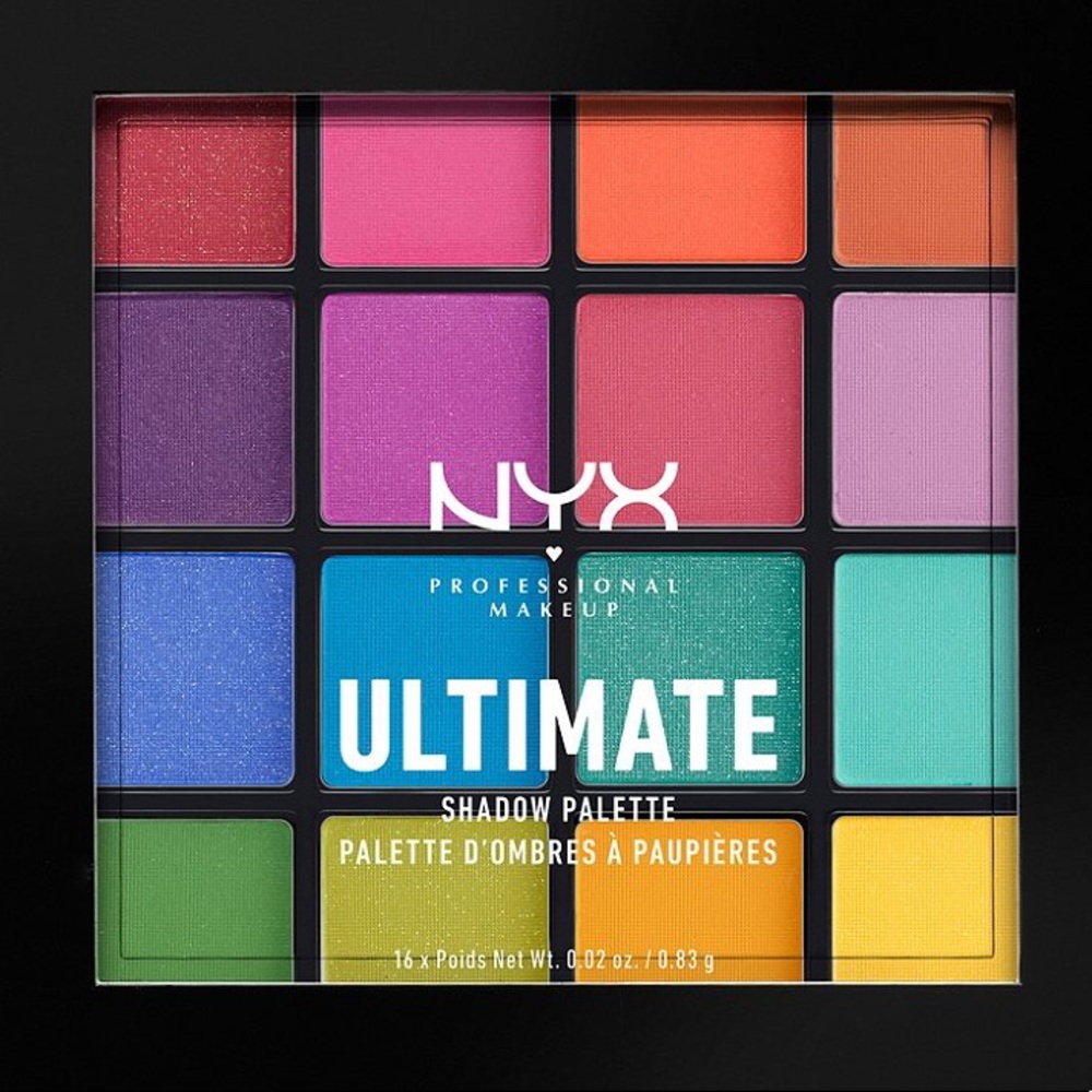 NYX professional ultimate shadow palette- brights